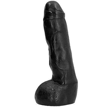 Dildo Realistico All Black con Texture Ondulata per Piacere Anale